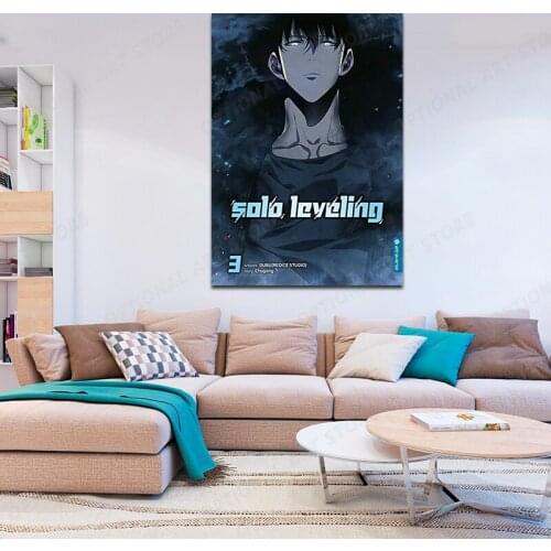 Anime Solo Leveling Wall Canvas Poster Wall Hanging Posters Home Decor Collection Living Room Bedroom Bar Corridor Decoration
