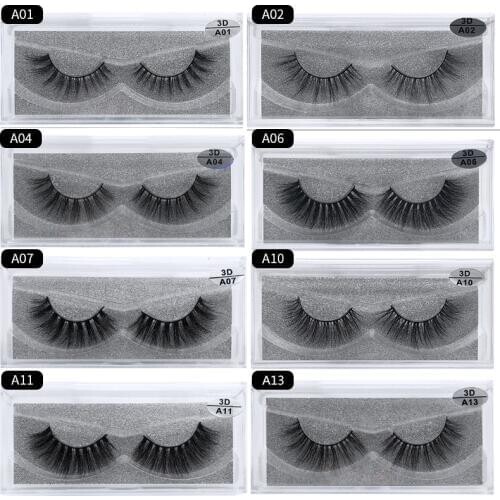 Mangodot Mink Eyelashes Thick 3D HandMade Lashes Full Strip Fake mink eyelash Cruelty Free Luxury 1pair False Eyelashes A14