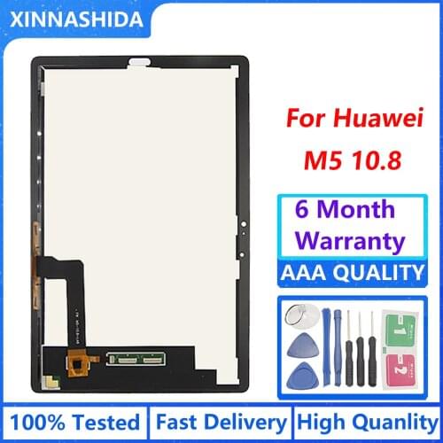 New For Huawei MediaPad M5 10.8 CMR-AL09 CMR-W09 LCD Display Panel Touch Screen Digitizer Sensor Assembly Replacement 10.8 " LCD