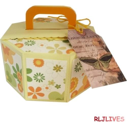 Gift Box Metal Cutting Dies Stencils for Scrapbooking Stamp/photo album Decorative Embossing DIY Paper Cards