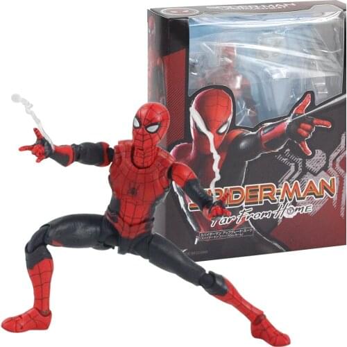 14cm Spider Man Far From Home Movable Spiderman Super Hero Figurine PVC Action Figure Toys