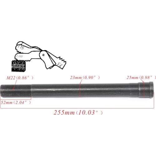 255mm Triple Tree Steering Stem Column Shaft Spindle Pitpro KLX TTR CRF