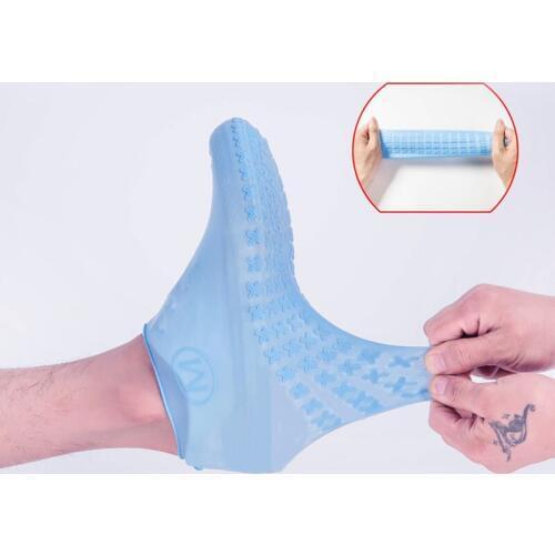 Cycling Silicone Shoe Cover Outdoor Waterproof Non-Slip Rain Boots Rainproof Shoes Covers Anti-Sand Overshoes Unisex Foldable