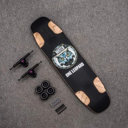 Skateboard 40 Inches, 7 Layers of Canadian Maple Wood Concave Deck ABEC-9 Bearing Skateboard Beginner Kids, Protector and Tools