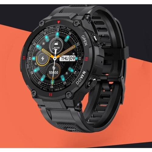 [400mAh Battery] BlitzWolf BW-AT2 Smart Watch Smartwatch 2021 bluetooth Wristband 24h Heart Rate Custom Watch Faces Men Women