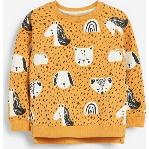 Spring Toddler Boy Cartoon Sweatshirt Hoodies Baby Girl Quality Cotton Fleece Pullovers Kids Sweatshirt Tops Children Clothes