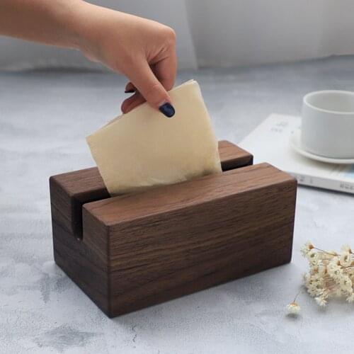 HIGH-QUALITY Rustic Wood Facial Tissue Box Holder Cover/Napkin Dispenser