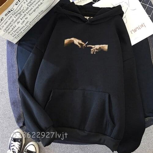 Hoodies Women Hooded Simple All-match Leisure Oversize Pullovers Aesthetic Warm Kawaii Womens Loose Streetwear Sweatshirts