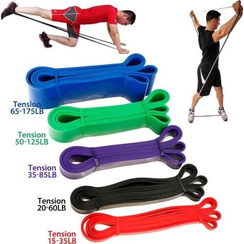 1PC Latex Workout Bands Fitness Equipment Exercise Resistance Loop Resistance Bands For Legs Butt Arms Yoga Fitness Pilates