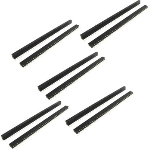 10 Pcs 1x40 Pin 2.0mm Pitch Single Row Straight Female Pin Headers Strip