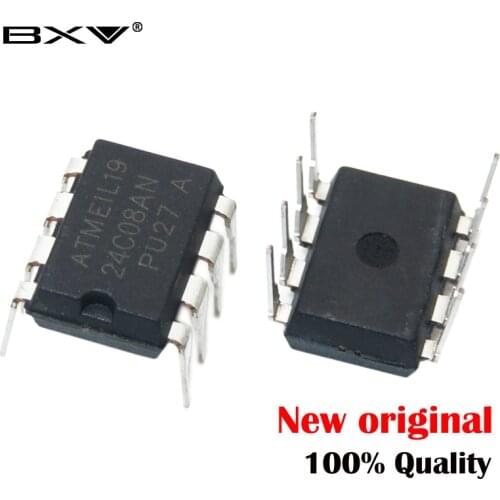 10piece)NEW AT24C08AN AT24C08N AT24C08A AT24C08 DIP-8 Storage IC