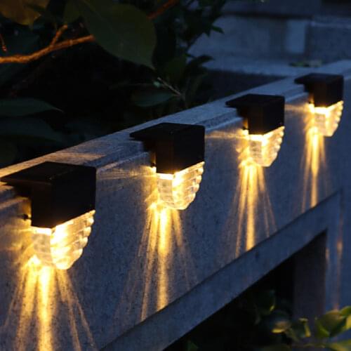 4/1Pcs Solar Stair Light Garden Step LED Waterproof Colorful Warm Light Step Lights For Outdoor Courtyard Ornament Decor