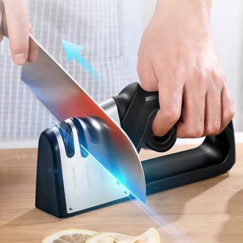 4 in1 Knife Sharpener Kitchen Knives Grinder Diamond Ceramic Stone 4 Stages Sharpener Tools For Scissors Knife Kitchen Tool