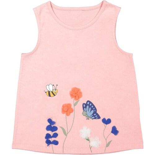 Bambino New Year 2021Tshirt for Girls Floral Summer Children Tops 2-7Years Little Kids Clothing Baby Costume Pure Cotton Shirt
