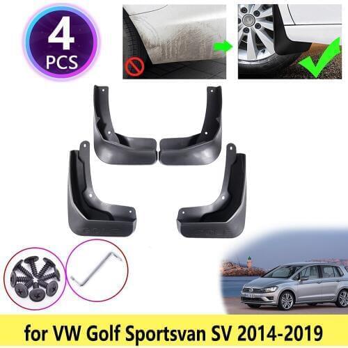 For VW Volkswagen Golf Sportsvan SV 2014 2015 2016 2017 2018 2019 Mudguards Mudflap Fender Mud Flaps Baffle Splash Accessories