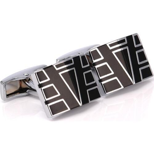 C-MAN Luxury French Brand Cufflinks for mens Jewelry Hot Sale Geometry Designer Fashion Cuff Links Wedding Cufflinks