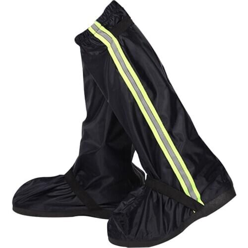 Riding high tube waterproof shoes rainproof shoe cover thickened Oxford cloth sand proof anti slip wear resistant shoe cover
