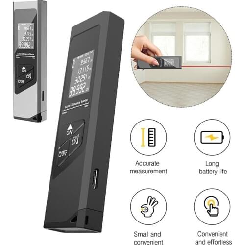 Digital Laser Meter Rangefinder Digital Ranging Tool Distance Tester LCD Energy Saving For Accuracy Work Laser Meter Rangefinder