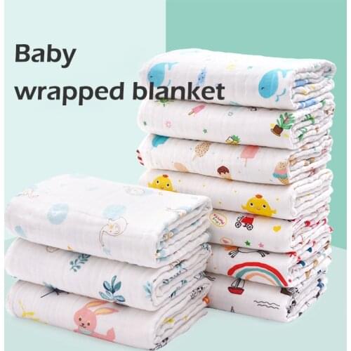 Baby Blanket Six Layers Of Gauze Baby Bedding Sets Summer Blanket Babies Accessories Newborn Bath Towel