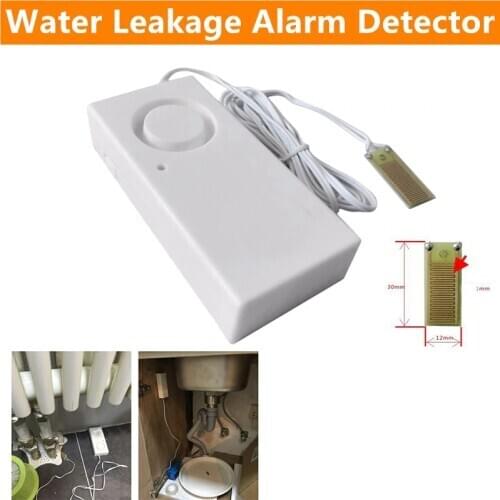 Home Alarm Water Leakage Alarm Detector 110dB Water Alarm Leak Sensor Detection Flood Alert Overflow Home Security Alarm System