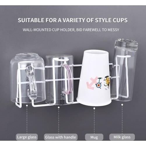 HOT 2021 New Hot Fashion 6 Hooks Metal Under Shelf Mug Cup Cupboard Kitchen Organiser Hanging Rack Holder NEW