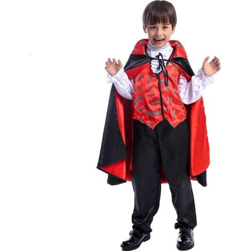 Goth black anime vampire dress dress dress for children Halloween costumes carnival dress for childrens parties cosplay witch