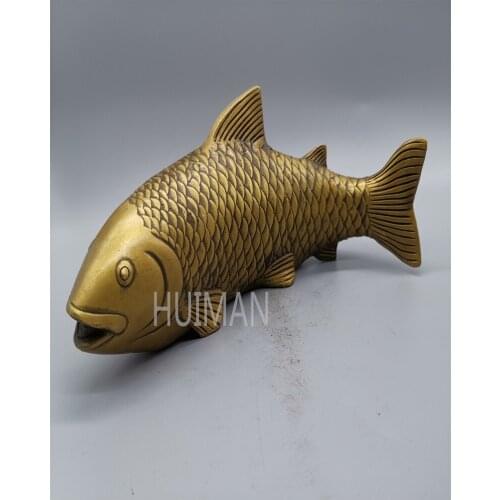 China Brass Statue Fish Metal Crafts Home Decoration