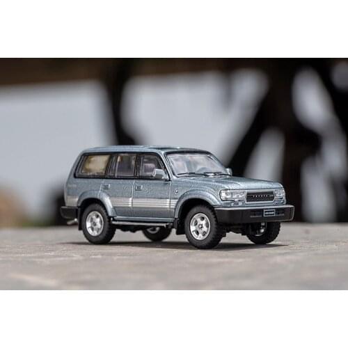 GCD 1/64 Scale Toyota Land Cruiser LC80 Gray DieCast Car Model Collection Gift