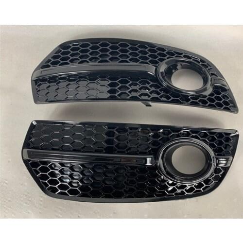 Left Right Side Car Fog Light Cover Lower Bumper Grille for Audi Q5(8R) MK1 2008-2012 Pre-facelift Car External Grilles