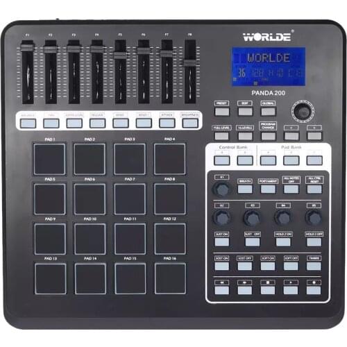 MIDI Keyboard piano Controller Drum 16 keys Portable Pads with USB Cable