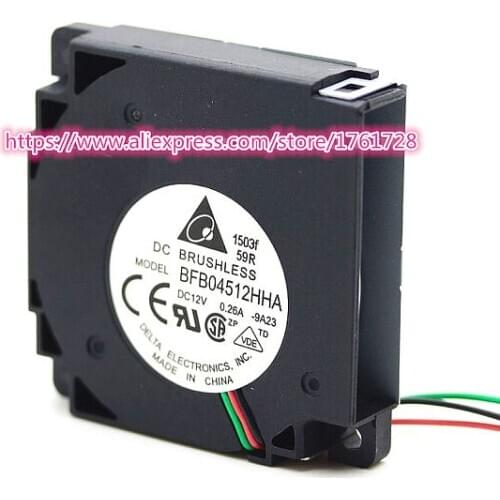 Brand new and original 4.5cm centrifugal blower fan BFB04512HHA 12V 0.26A 3wires