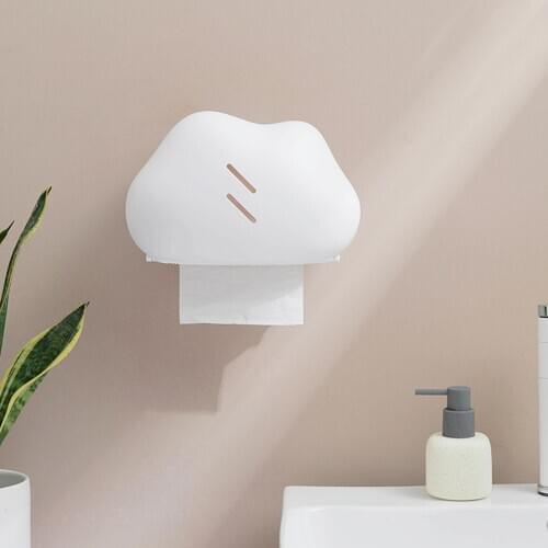 Cloud Wall-mounted Bathroom Waterproof Tissue Roll Paper Storage Box Holder Tissue Box Wet Tissue Holder Tissue Boxes