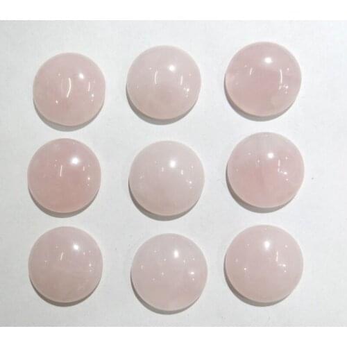 Wholesale 30pcs quality natural stone round 20mm cabochon No hole Quartz crystal beads For DIY Making Jewelry Ring accessories