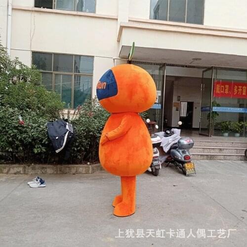Fursuit Orange Mascot Costume Halloween Cartoon Dolls Cosplay Costumes Adult Walking Advertising Performance Costumes