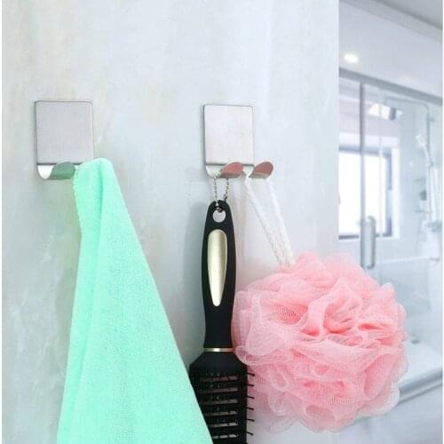 Simple stainless steel razor rack storage hook wall mens razor rack bathroom wall adhesive storage hook kitchen hanger durable