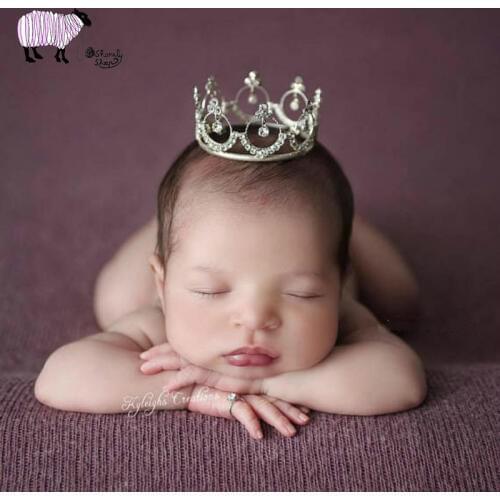 Baby Boy Girl Crown Newborn Photography Props Little Baby Photoshoot Rings fotografia Accessories Birthday Picture Shooting Prop