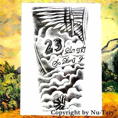 SHNAPIGN Forever 23 Temporary Tattoo Body Art Flash Tattoo Stickers 21*15cm Waterproof Tatoo Car Styling Home Decor Wall Sticker