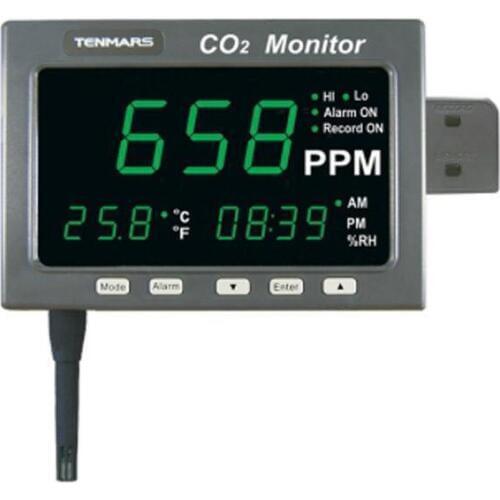 Large LED Screen Carbon Dioxide Tester CO2 Recorder Monitoring Temp Monitor