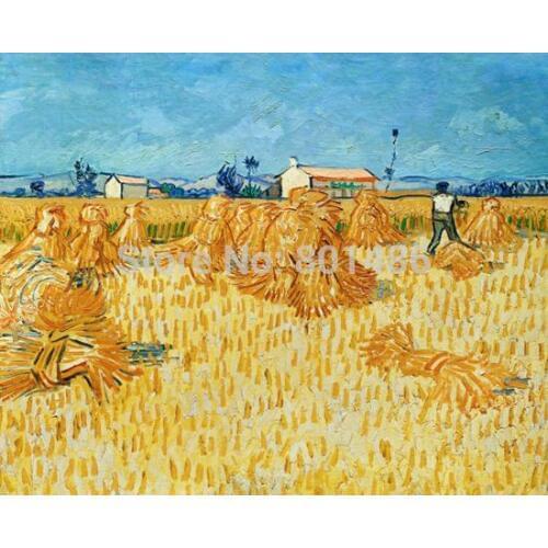 Vincent van gogh Wheat Fields art poster giclee print on canvas for home decoration and wall art for living room
