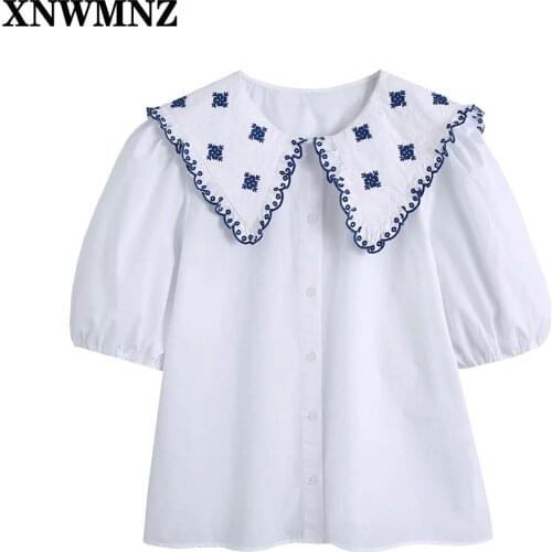 Женские рубашки с вышивкой XNWMNZ China At AliExpress