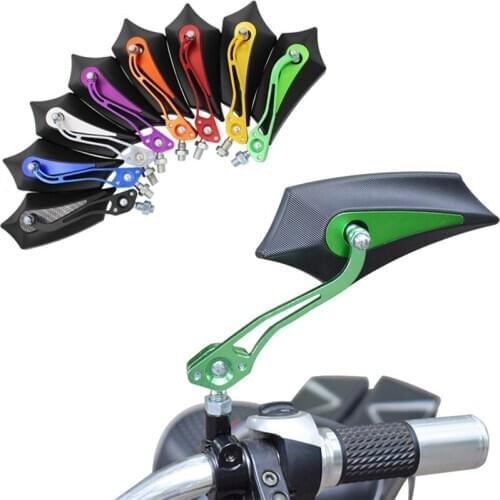 1Pair Universal 8mm 10mm Moto Scooter Rear Side Mirrors Motorcycle Rearview Mirrors