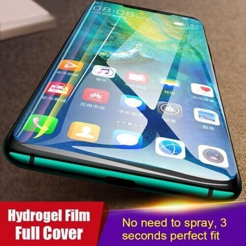 For Huawei P30 P20 Pro Mate 20 P40 Pro Screen Protector Film Full Soft Hydrogel Protective Film For Honor10 20 30 Pro 9X 8X