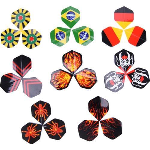 24PCS New Pattern Nice Darts Tail Flights Wing Mixed Style for Professional Darts Wing Tail Cool Outdoor Sports