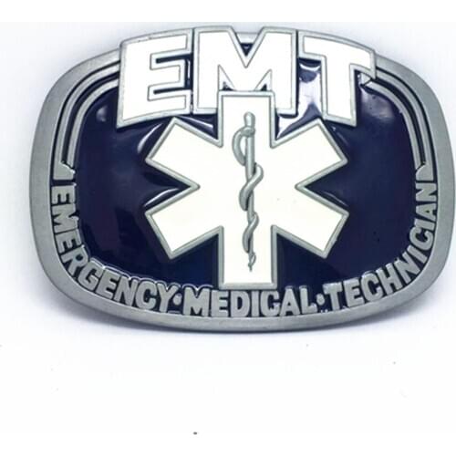 American original EMT letter snake belt buckle for men women zinc alloy punk personality belt buckles male female accessories