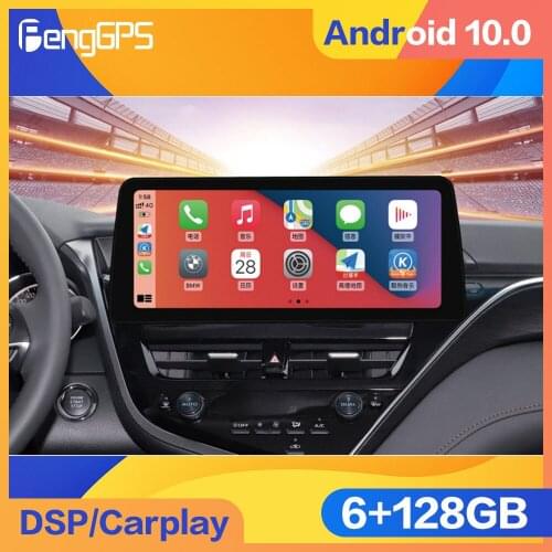 12.3'' 6+128G Android 10 For Toyota Camry 8 2018 - 2021 Car Auto Radio Multimedia Video Player GPS Navigation Stereo HeadUnit