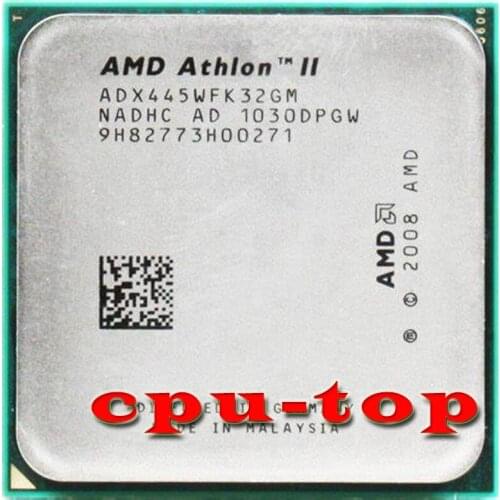 Free Shipping AMD Athlon II X3 445, 3.1 GHz, Triple-Core, processeur d'unité centrale, X3-445, prise ADX445WFK32GM, AM3 938pin