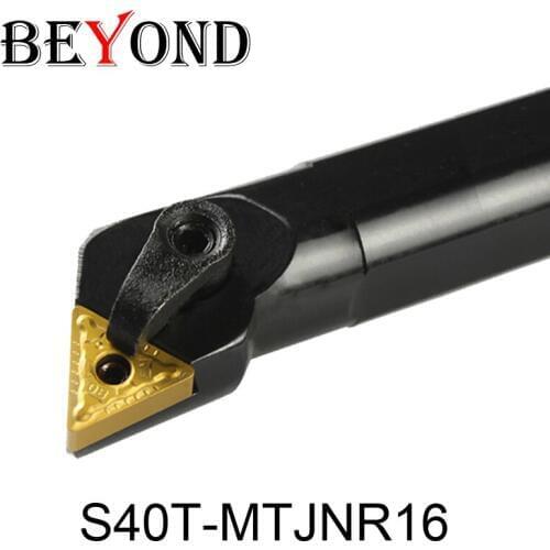 BEYOND MTJNR MTJNL S40T-MTJNR16 S40T-MTJNL16 mini Lathe Cutter Tools Internal Turning Tool Holder Boring Bar CNC carbide Inserts