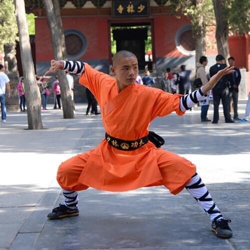 USHINE 08 Height 100cm-190cm Cotton Kids ShaoLin KungFu Uniform Performance Suits Clothing Costume Anzug For Man Boys