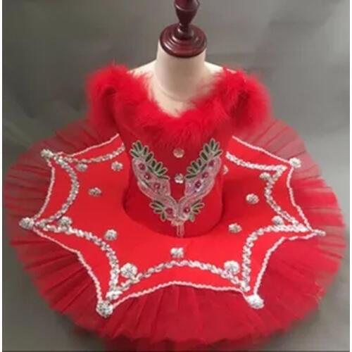 Childrens Little Swan Dance Dance Costume Ballet skirt TUTU Shawl Girls Tutu Skirt Performance Clothing