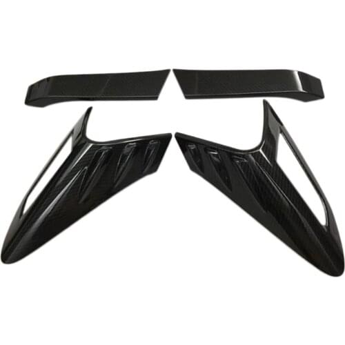 Car styling ABS Carbon fiber cover trim back rear tail light lamp frame stick part 4pcs/set For TOYOTA C-HR CHR 2017 2018